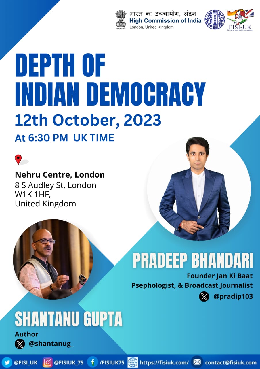 Talk: Depth of Indian Democracy - Nehru Centre London